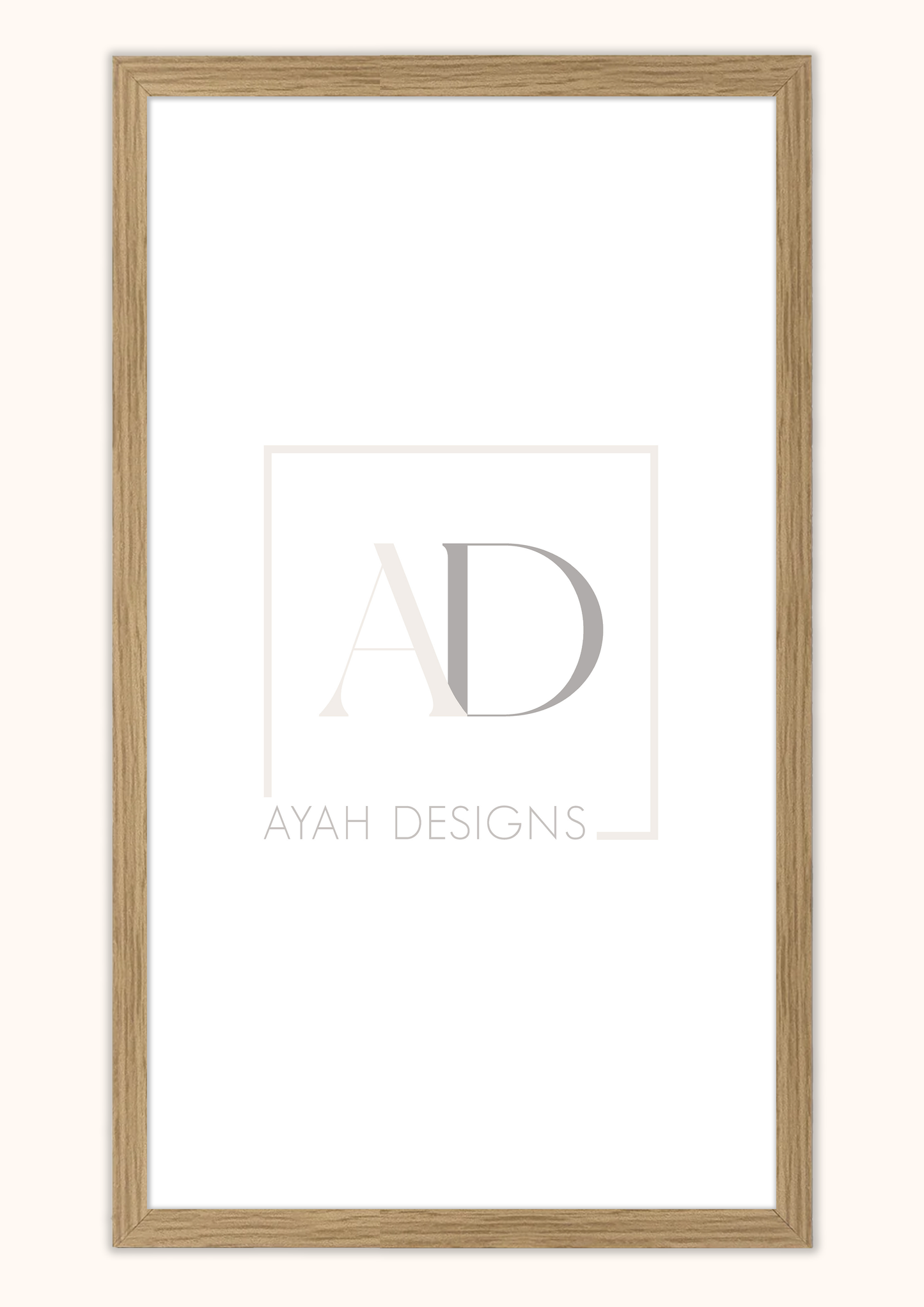 Premium Quality Frame - Wooden 12x24 Inch