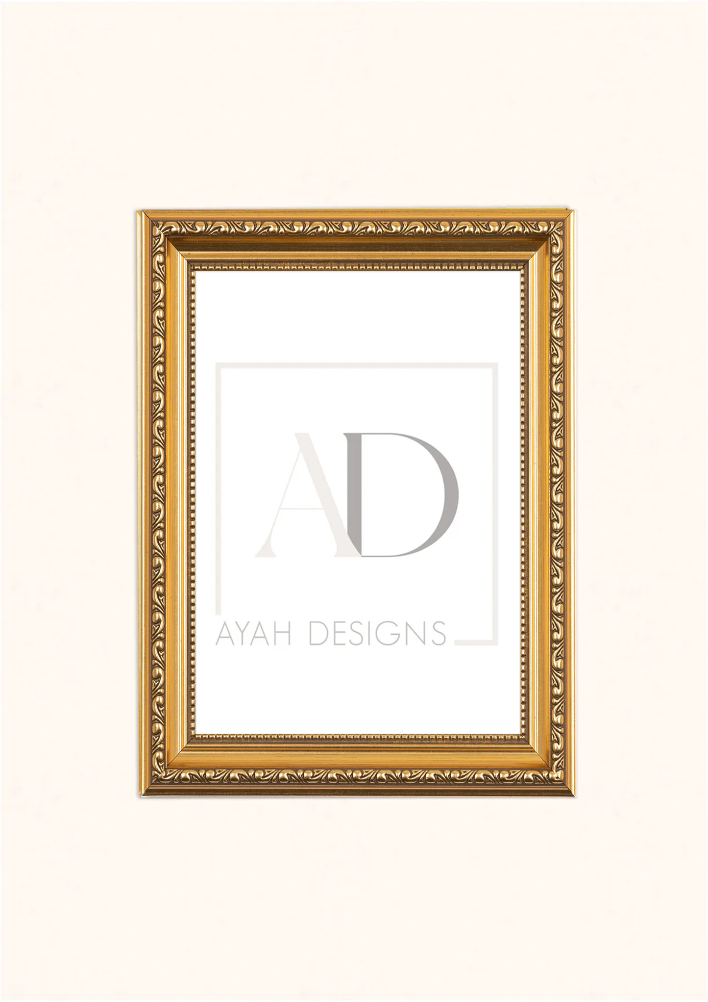 Premium Quality Ornate Frame - Gold A3