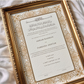 Personalised Luxury Nikkah Certificate - Afreen Gold