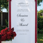Fabric Wedding Welcome Sign - Dana