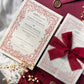 Wedding Invitation - Farah (Burgundy)