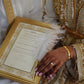 Personalised Luxury Nikkah Certificate - Sultan (Gold)