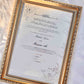 Personalised Luxury Nikkah Certificate - Azhar (Foiled)