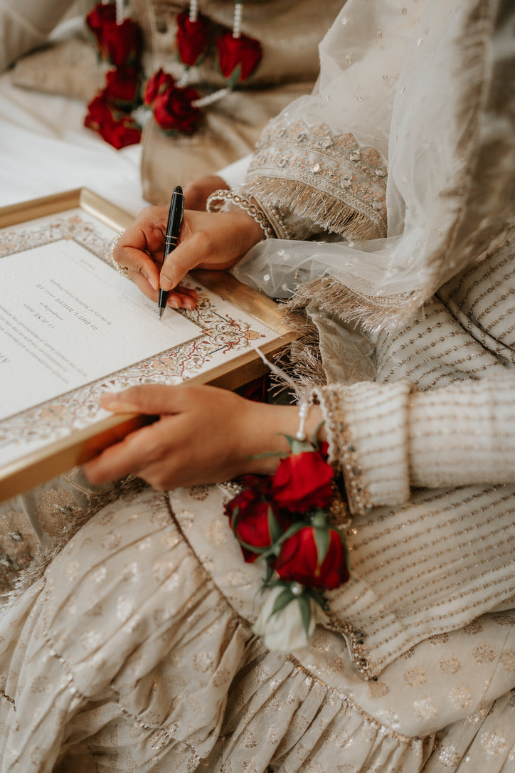 Personalised Luxury Nikkah Certificate - Sultan