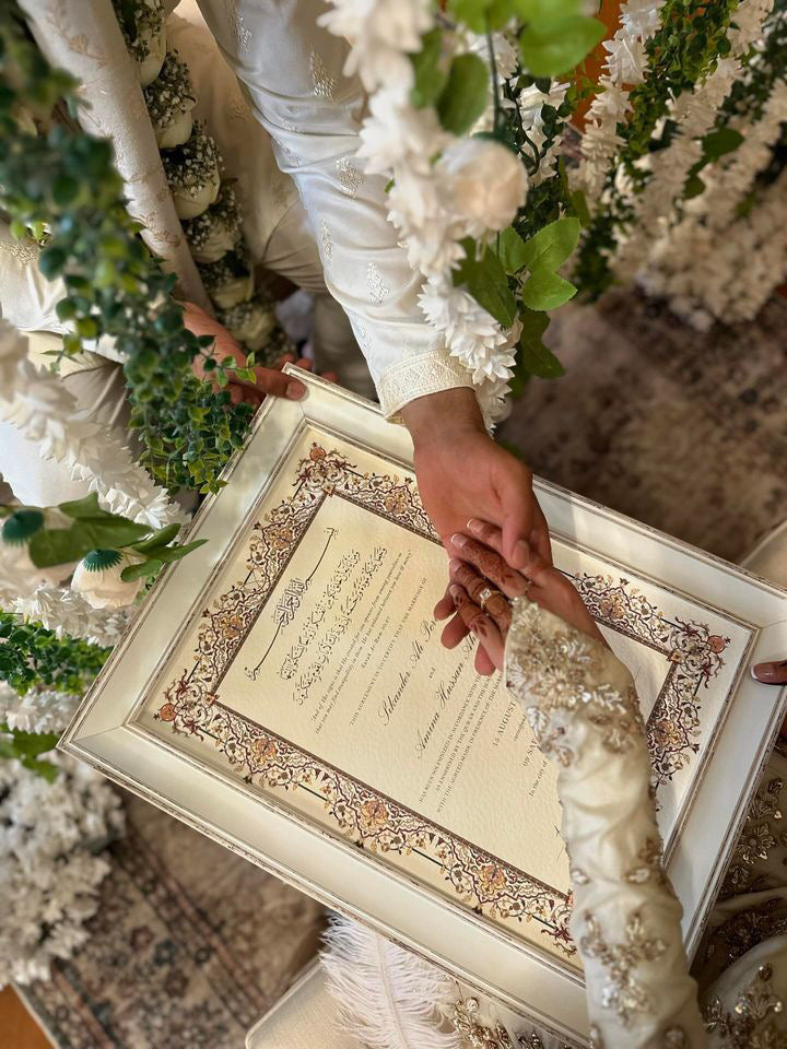 Personalised Luxury Nikkah Certificate - Sultan