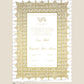 Personalised Luxury Nikkah Certificate - Afreen (Foiled)