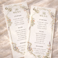 Wedding Menu - Sarah