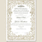 Personalised Luxury Nikkah Certificate - Farah (Bronze)