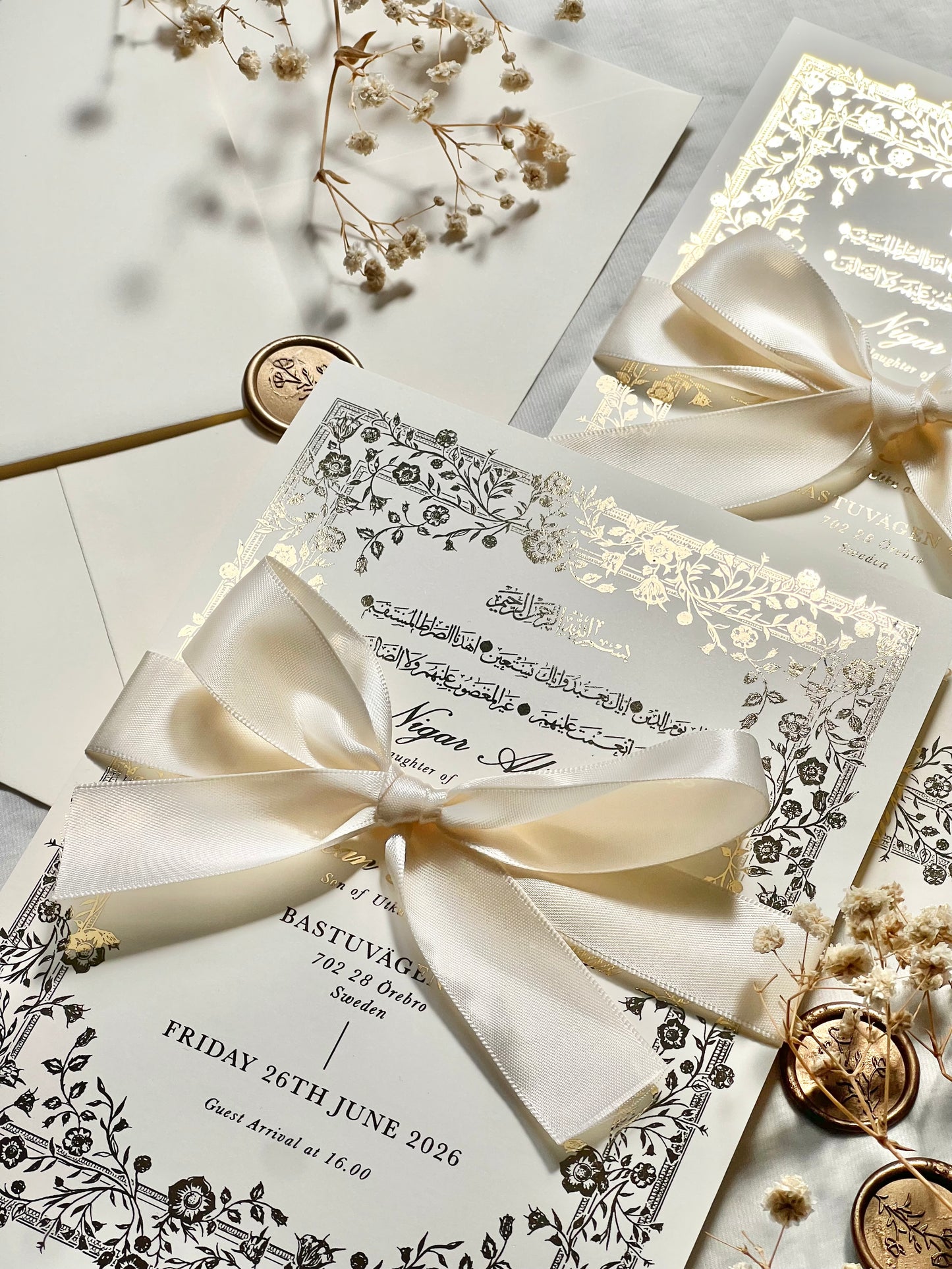 Wedding Invitation - Farah (Foiled)
