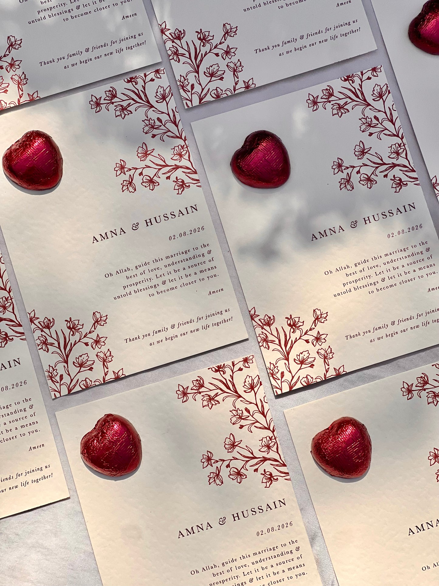 Wedding Favour - Maya (Burgundy)