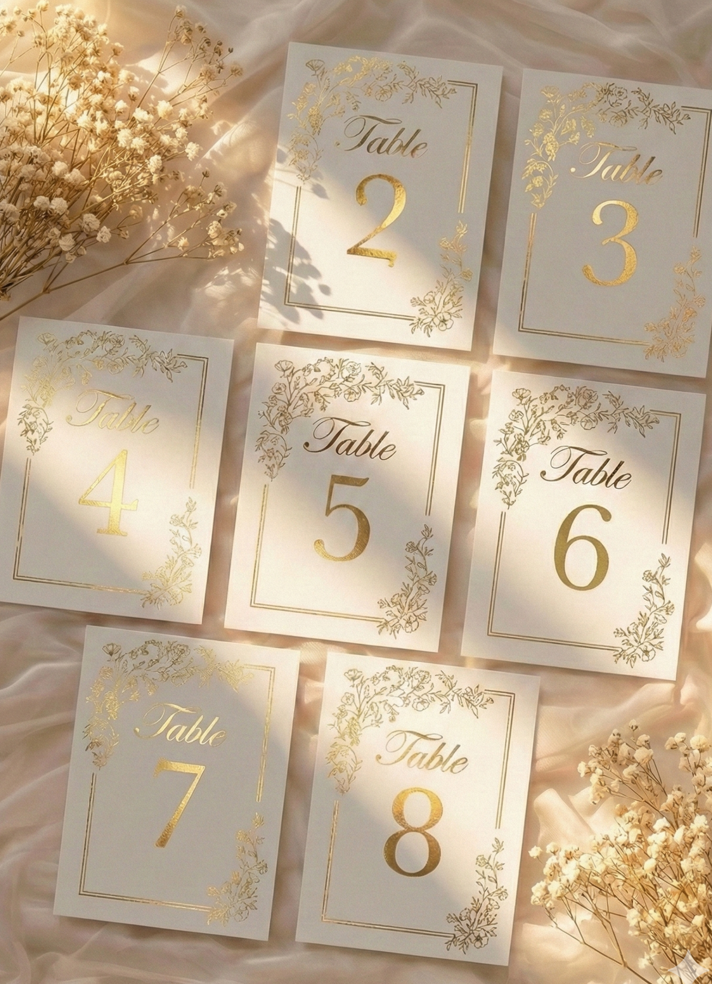 Table Numbers - Hannah