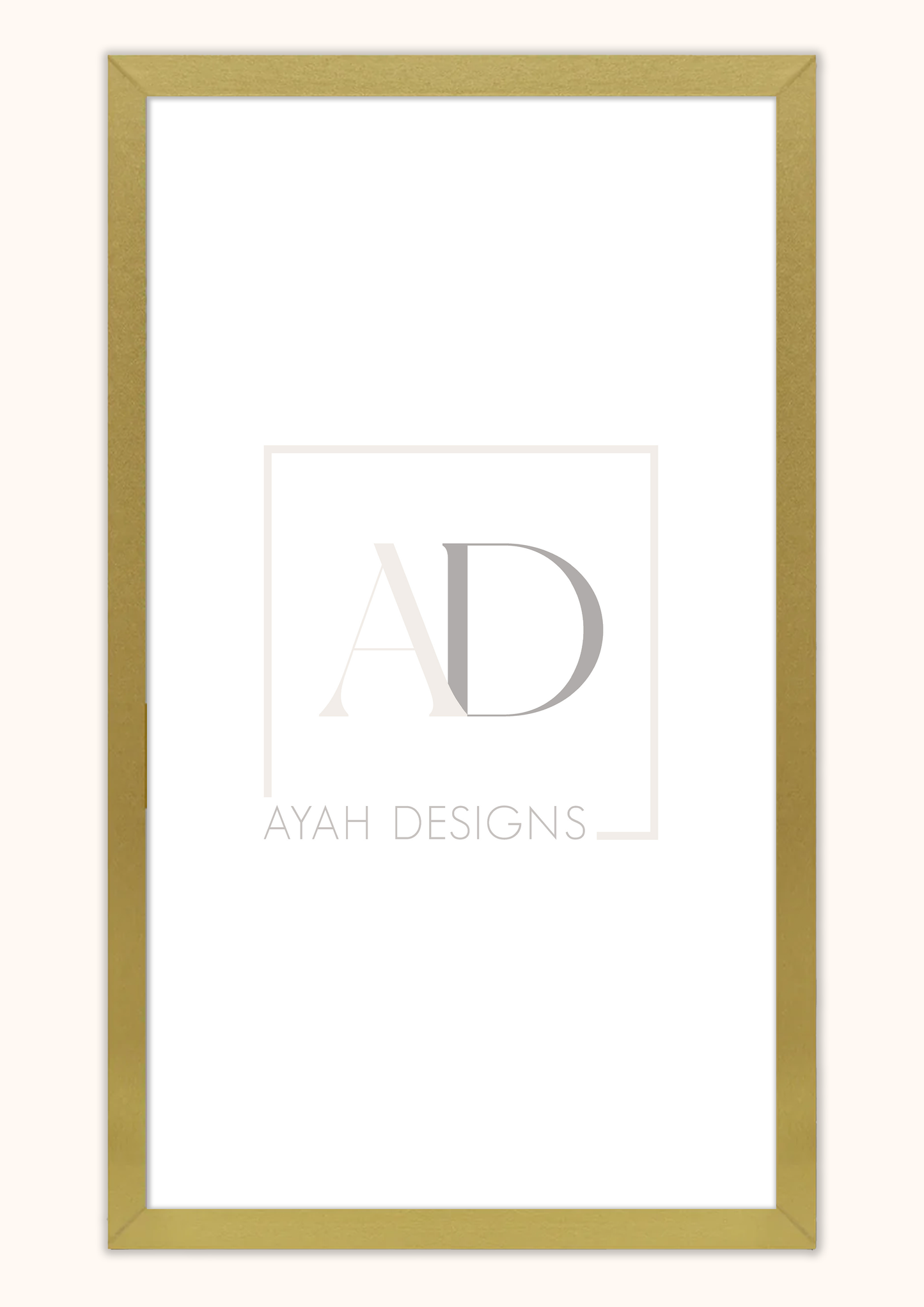 Premium Quality Frame - Gold 12x24 Inch