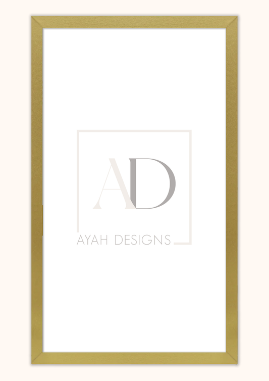 Premium Quality Frame - Gold 12x24 Inch