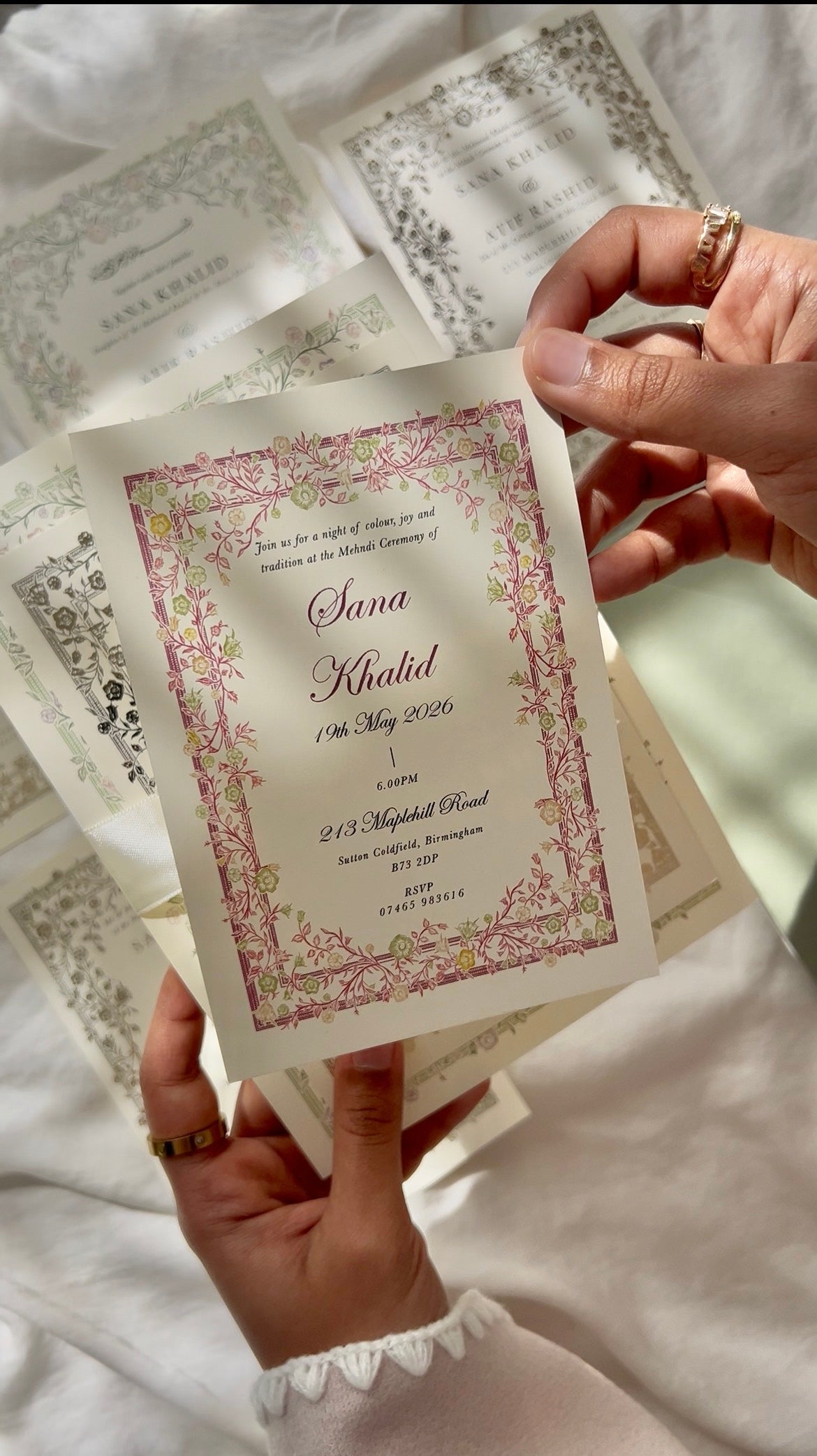 Mehndi Invitation - Farah