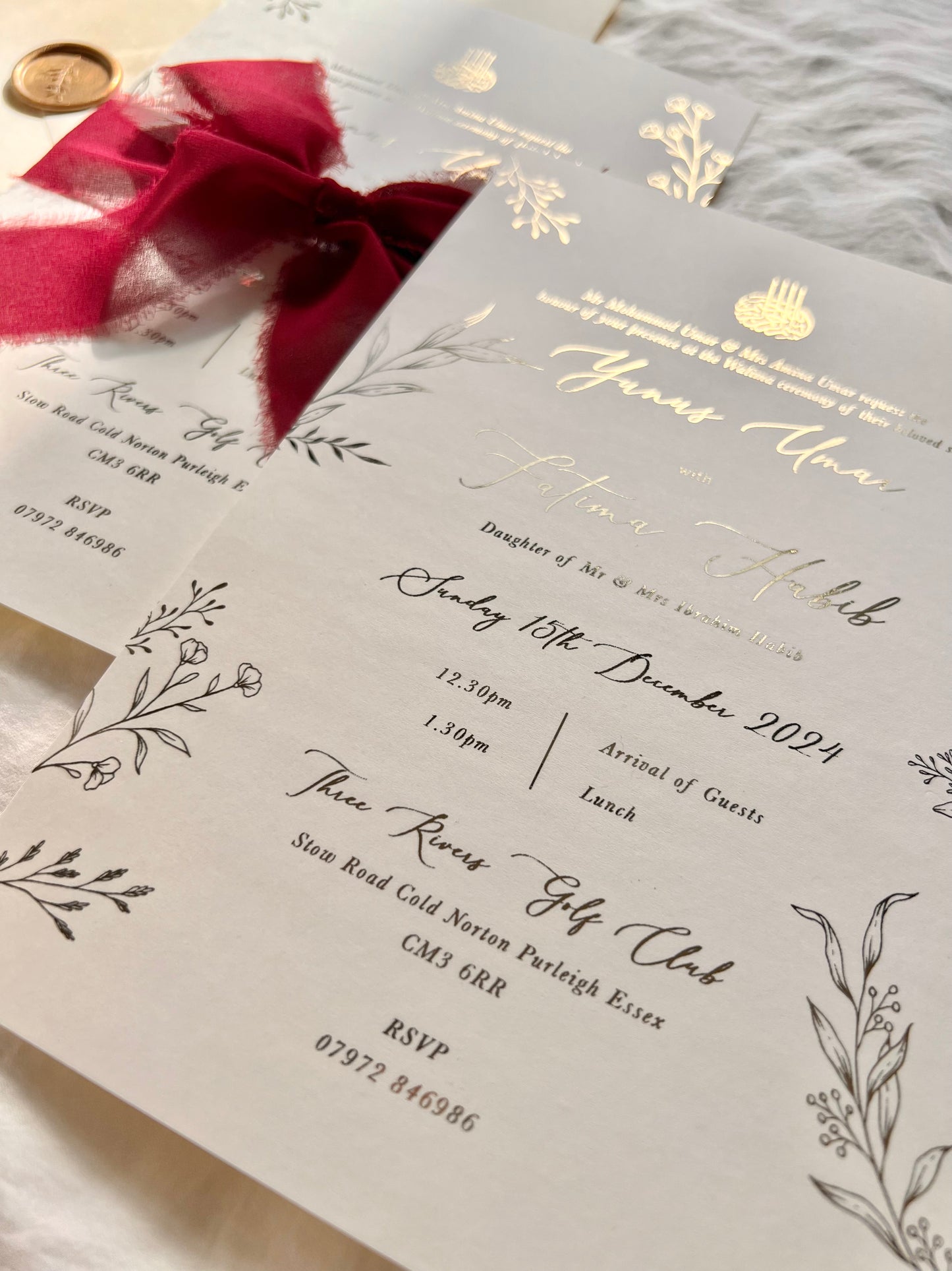 Arabic Invitation, Islamic Invitation, Wedding Invitation Islam, Muslim Invitations, Pakistani wedding invitation red, wedding invitation card Pakistani, Islamic engagement invite, kateb kitab invite, Arabic wedding invitation with RSVP