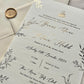 gold invite, gold calligraphy Islamic wedding invitation, floral Nikah invitation design, floral wedding invitation, personalised wedding invite, personalised wedding invitation, custom wedding, custom invitation, Walima invitation cards