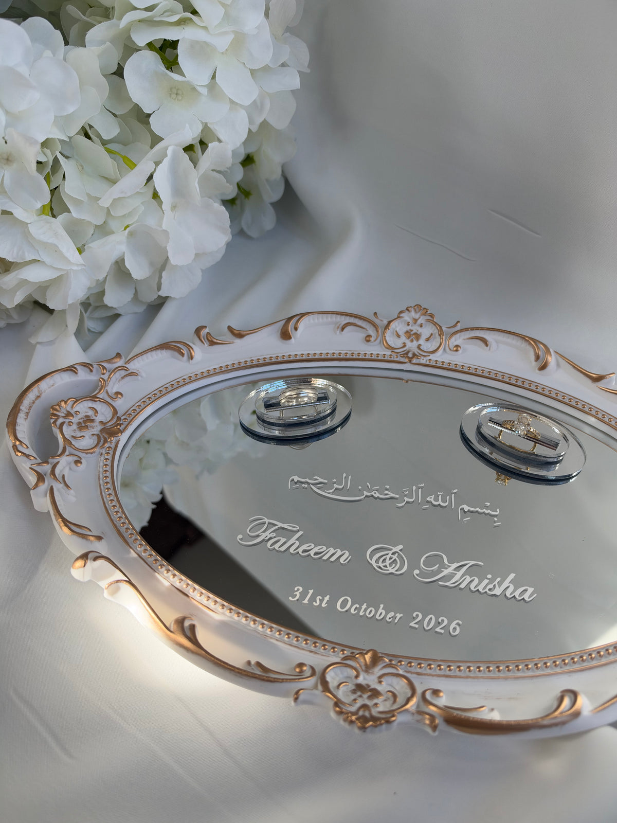 White Ring Tray