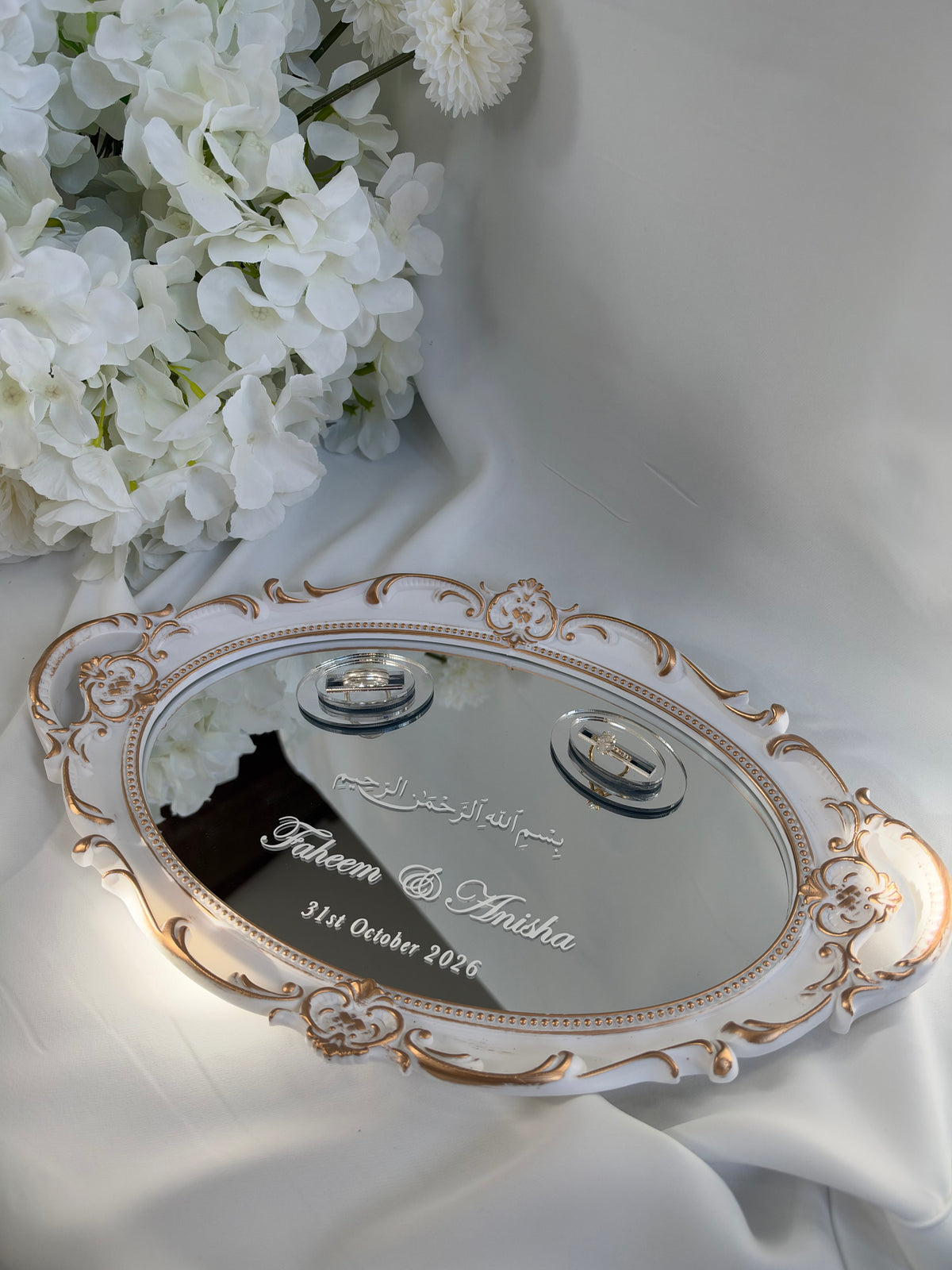 White Ring Tray
