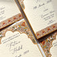 Mehndi Invitation - Safa (Maroon)