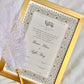 Personalised Luxury Nikkah Certificate - Habib