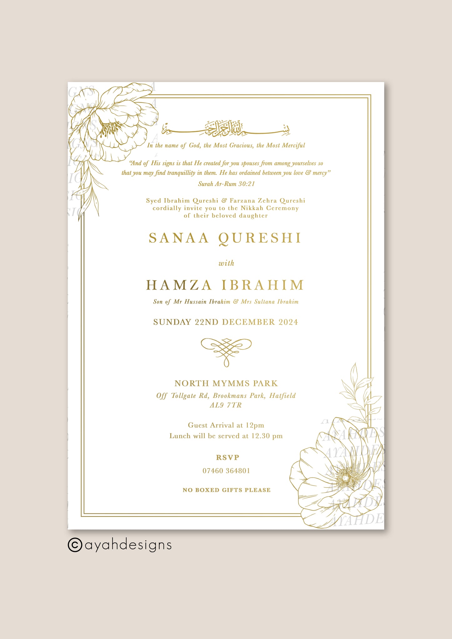 wedding invitation, wedding cards, wedding stationary, save the date cards, marriage invitation design, wedding stationery, Islamic wedding invitation, Walima invitation designs, gold invitation, rose gold invite, customise wedding invite