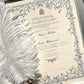 Personalised Luxury Nikkah Certificate - Mahek Blue