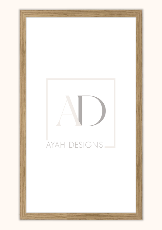 Premium Quality Frame - Wooden 12x24 Inch