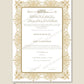 Personalised Luxury Nikkah Certificate - Sultan (Gold)