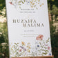 Walima Welcome Sign - Nadia