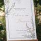 Walima Welcome Sign - Amina