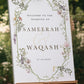 Wedding Welcome Sign - Sarah