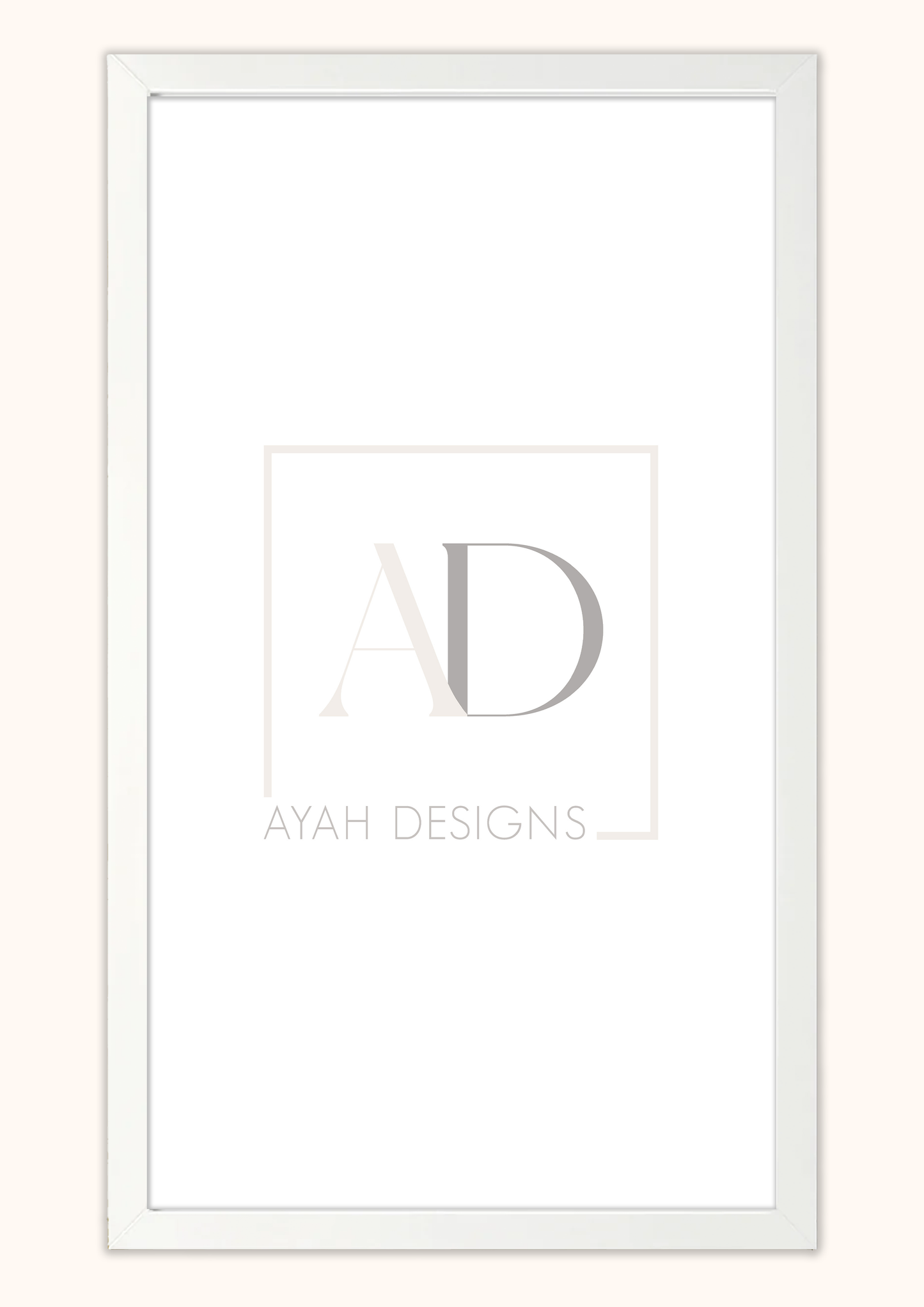 Premium Quality Frame - White 12x24 Inch