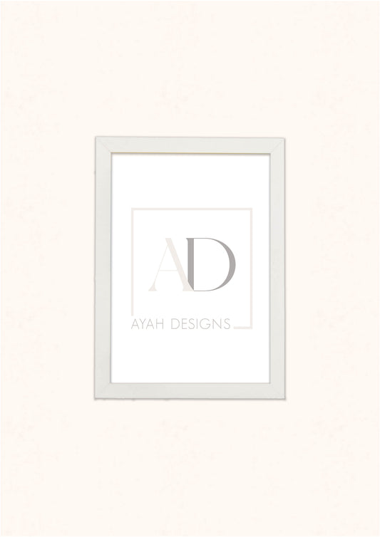 Premium Quality Frame - White A4
