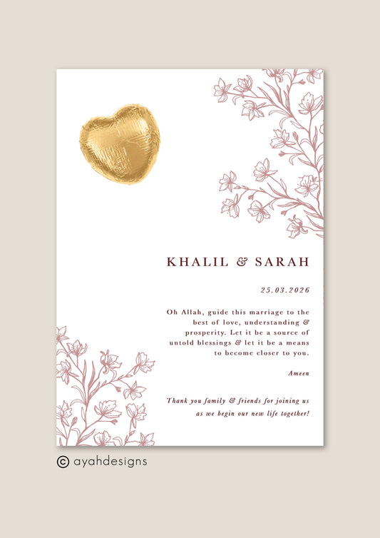 Wedding Favour - Maya (Blush)