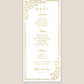 Wedding Menu - Hannah