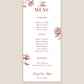 Wedding Menu - Ria
