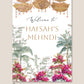Mehndi Welcome Sign - Hiba