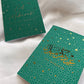 Luxury Teal Eid Cards - Foiled (Pack of 4)