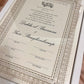 Personalised Luxury Nikkah Certificate - Baleeqh
